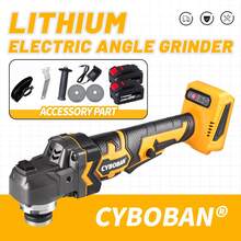 CYBOBAN Electric Tool, A Small Angle Grinder With A Diameter Of 100mm, A 21V Lithium Battery Cutting Machine, Compatible With Dayi 4.0Ah High-Capacity Batteries, And The Body Has A Strong Mechanical Feel. - EU C Type Plug(220-240V) - View 9