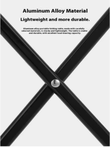 1pc Ultralight Aluminum Alloy Folding Table, Portable Camping Leisure Mini Table For Outdoor Driving, Fishing, Beach, Tent, Tea Table, Sports Outdoor Camping Picnic And Campsite Kitchen