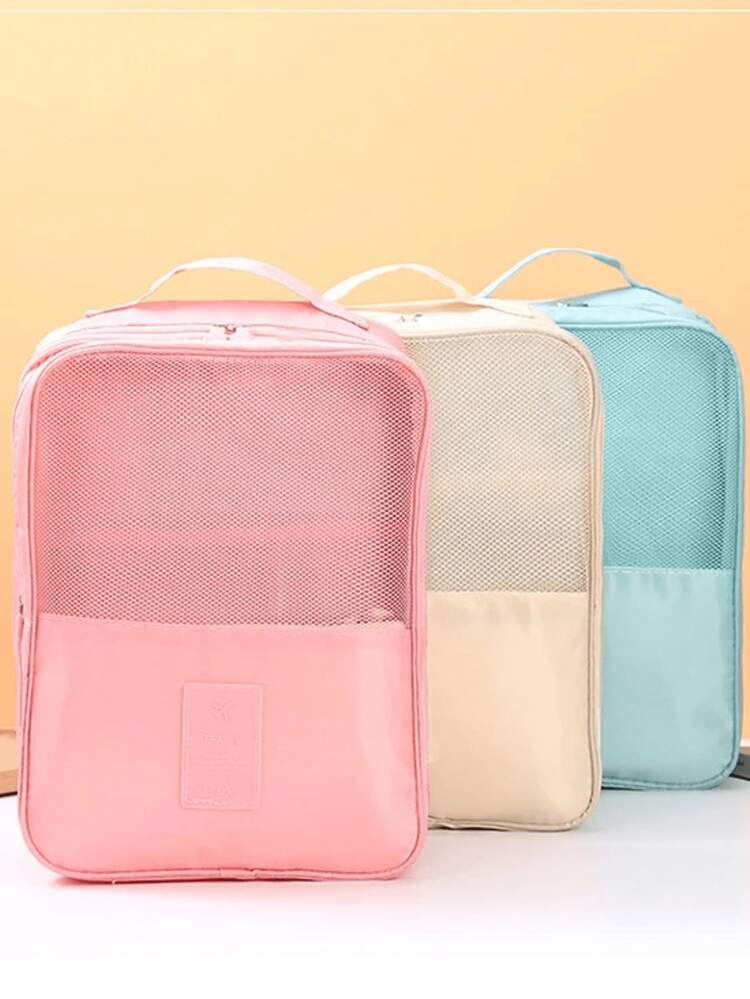 Multifunctional Shoe Storage Carrying Bag - Azul claro - Añade 4
