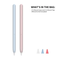 Case Compatible With Apple Pencil Pro And 2nd Generation Case Cover Silicone Protective Sleeve Skin Accessories With 3pcs Apple Pencil Tips Cover