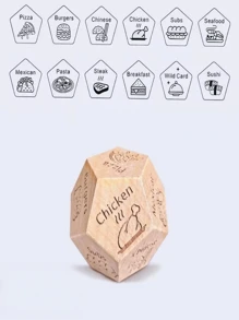 1 pezzo Dado per il cibo, regalo per anniversario/San Valentino per lei, idea creativa per appuntamenti di coppia, dado per decidere il cibo, regalo di Natale/compleanno per il fidanzato/marito
