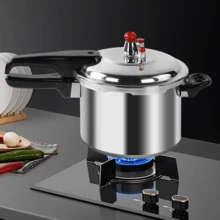 3/5/7/9L Pressure Cooker Aluminum 7L/9L Kitchen Outdoor Dining Household Cookware With Double Handles - Silver 9L - View 2