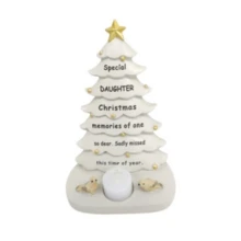 Options- Memorial Christmas Tree With Flickering Tea Light. Decor Ornaments - Hija - Ver 4