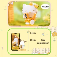 (Random 1pc) Sanrio "Bee Concert" Series Figurine - Adorable And Collectible, Featuring Hello Kitty, My Melody And Friends In Sweet Bee-Themed Musical Designs! Perfect For Desk Display, Gift For Sanrio Fans, Or Addition To Your Toy Collection. Let The Buzzing Bee Symphony Serenade Your Daily Life! (Random 1pc Shipped)