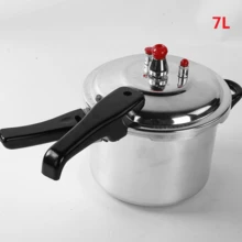3/5/7/9L Pressure Cooker Aluminum 7L/9L Kitchen Outdoor Dining Household Cookware With Double Handles - Silver 5L - View 6