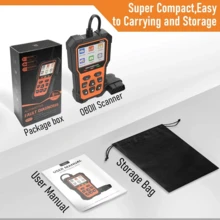 CASALIVA Agold V521 Escaner Automotriz Obd2 40000 Códigos Avería - Naranja - Ver 3