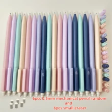 12 支装粉彩自动铅笔套装：轻巧，可伸缩 0.5/0.7 毫米笔尖，适用于艺术和写作，握感舒适 | 2025 返校季 | 学校用品 课堂必需品 | 考试用品 | 学习套装 | 宿舍必需品 | 数学课工具 | 青少年大学生用品 | 高中必备品 | 家庭作业铅笔 - 彩色 - 查看 22