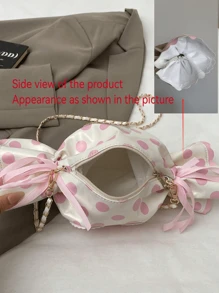 Bolso bandolera con forma de dulce, bolso creativo con diseño de corazón y letra, adecuado para niñas, mujeres, estudiantes universitarios, jóvenes profesionales y trabajadores de oficina, excelente para combinar con atuendos