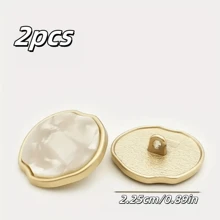 2/4/10 件高端时尚金属纽扣 - 不对称苹果形纽扣，多种尺寸可选，服装缝纫配件适用于西装、外套、毛衣和开衫，服装装饰