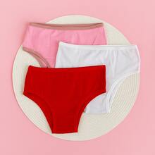 Kit 3 Calcinha Infantil De Algodão Calçolinha De Cotton Para Criança