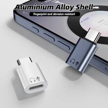 Adaptador de audio de Tipo-C a Lightning, Convertidor de Hembra Lightning a Macho USB C para auriculares - Multicolor - Ver 8