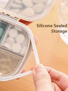 Cutie de pastile portabilă pentru călătorie, organizator de pastile rezistent la umiditate, reutilizabilă, pentru bărbați și femei, planificator de medicamente, husă de buzunar zilnică, pentru a ține vitamine, medicamente și suplimente, accesorii esențiale pentru călătorii acasă, esențiale pentru vacanță, înapoi la școală, organizator de medicamente, geantă de urgență pentru școală, trusă de urgență, geantă de medicamente, geantă de depozitare pentru medicamente pentru exterior, geantă de prim ajutor