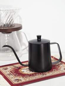 1 pieza Tetera de acero inoxidable 304 con pico de cisne para café de goteo, con tapa y mango de madera, herramienta, café, boca delgada y pico largo, herramienta para hacer café de goteo, 350ml/600ml/550ml, apta para uso doméstico, cocina, oficina, hotel y escuela, regalo de vuelta al colegio - Multicolor - Ver 10