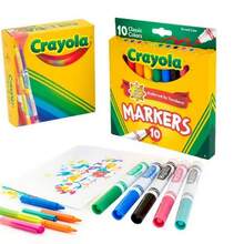 Markers Broad Line 10ct Classic: Artist Markers, Multicolored School Supplies |    |   Quick-Drying |   Bold Hues |   Easy To Use |   Versatile For Crafts |   Vibrant Colors