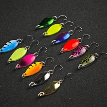 AVLCOAKY 12pcs/Set Metal Fishing Spoons Hard Sequin Swimbait VIB Lures