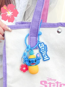 史迪奇菠萝音乐系列挂件，可爱史迪奇造型，多种款式可选，包括戴墨镜的史迪奇、吃菠萝的史迪奇和弹吉他的史迪奇。设计精美，材质上乘，是装饰书包、钥匙扣和手机的完美之选。也是粉丝、儿童和青少年的理想礼物，极具收藏价值，更是生日和节日的独特礼物。这款官方授权产品，为您的日常配饰增添亮点。