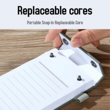 Sổ tay có thể nạp lại tùy chỉnh – Sổ ghi nhớ xé rời có tên cá nhân, khổ A6, Sổ tay lật nhỏ dùng cho văn phòng và trường học – Sổ ghi nhớ dễ thương dành cho đồng nghiệp, sếp, học sinh và giáo viên – Món quà lý tưởng cho công việc và học tập - Nhiều màu - Xem 5