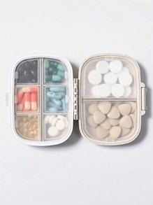 Cutie de pastile portabilă pentru călătorie, organizator de pastile rezistent la umiditate, reutilizabilă, pentru bărbați și femei, planificator de medicamente, husă de buzunar zilnică, pentru a ține vitamine, medicamente și suplimente, accesorii esențiale pentru călătorii acasă, esențiale pentru vacanță, înapoi la școală, organizator de medicamente, geantă de urgență pentru școală, trusă de urgență, geantă de medicamente, geantă de depozitare pentru medicamente pentru exterior, geantă de prim ajutor