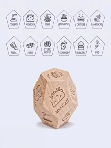 1 pezzo Dado per il cibo, regalo per anniversario/San Valentino per lei, idea creativa per appuntamenti di coppia, dado per decidere il cibo, regalo di Natale/compleanno per il fidanzato/marito