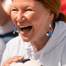 Personalized Pet Portrait Earrings,Custom Dog Cat Photo Jewelry,Birthday Gift Acrylic,Handmade Memorial Keepsake For Pet Lovers,Personalized Double Sided Cutout Photo Acrylic Dangle Earrings, Birthday Gift For Women Girls