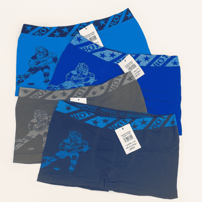 Kit 2 Cuecas Boxer Infantil Masculina Microfibra Sem Costura