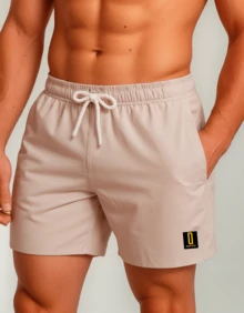 Men's Bermuda Shorts Beachwear Premium Fabric Lunny Confecções 2025 Various Colors - 米色 - 查看 1