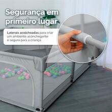 Children's Playpen Fence Protection Baby Child Safe - 灰色 - 查看 10