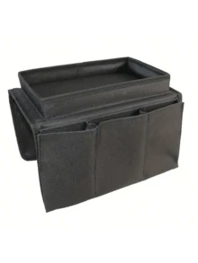 1 Stück klassischer Mehrzweck-Sofa-Armlehnen-Organizer, Mehrlage Seitentasche mit Fächern für Fernbedienung, Handy, Bücher und Getränkehalter, vielseitiger Sofa-Armlehnen-Caddy für Zuhause und Auto, Aufbewahrungskörbe für Heimorganisation, Körbe, Behälter & Container für Heimorganisation