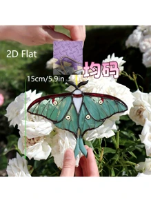 1pc Acrylic Moon Moth Window Hanging Decor, Boho Home Decor, Bedroom, Living Room, Garden Nature Inspired Art, Gift For Moth And Butterfly Enthusiasts (Please Remove Protective Film Before Use, Made Of Acrylic, Not Glass)