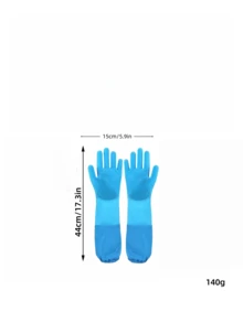 Pet Bathing Gloves, Dog & Cat Grooming Brush Gloves, Extra Long Silicone Anti-Scratch Massage Gloves For Shedding, Pet Cleaning Supplies