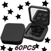 星形水胶体祛痘贴 60片/盒，不含酒精，无味，温和不刺激，有效遮盖痘痘和瑕疵，蕴含高品质水杨酸和茶树油，并配有精致化妆镜 - 彩色 - 查看 14