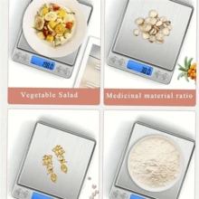 1pc High Precision Digital Scale, Stainless Steel Small Kitchen Scale, Baking Electronic Scale, Jewelry Scale