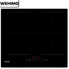 IsEasy 4-Plate Induction Hob, Self-Contained Induction Cooking Area, 60cm Hob, Black