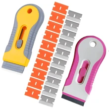 1 套清洁刮刀、玻璃刮刀工具，配有 5 个钢刀片和 5 个塑料额外刀片，用于去除烤箱和窗户上的贴纸、纸张、食物残渣、油污、油漆和胶水