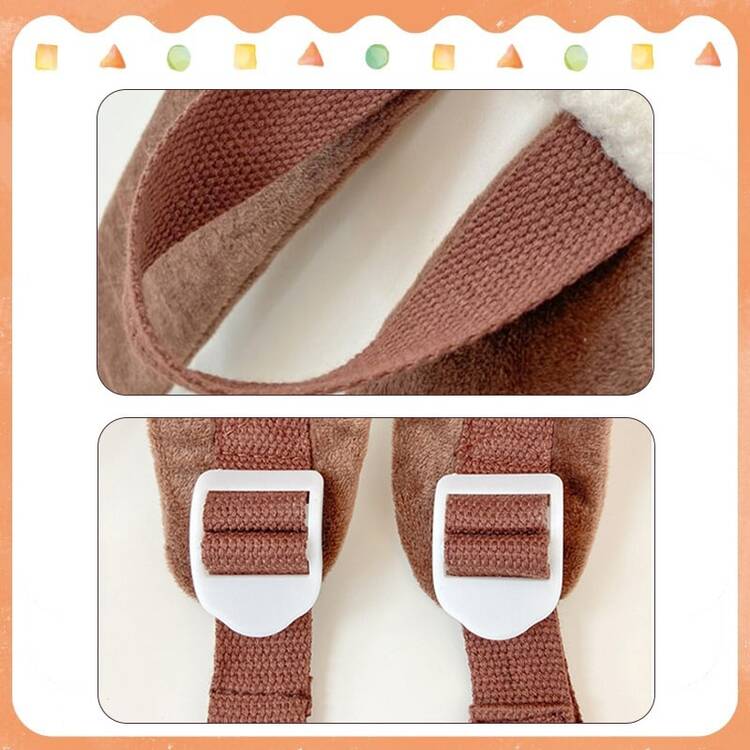 Cinnamoroll X Crayon Shin-Chan Series Plush Backpack (Crayon Shin-Chan Design) – Cute Backpack With Large Capacity, Comfortable For School Use. - Multicolor - View 4