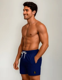 Men's Bermuda Shorts Beachwear Premium Fabric Lunny Confecções 2025 Various Colors - 藏蓝色 - 查看 3