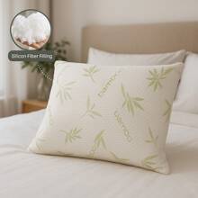 Made In Turkey - Bamboo Series Filled Pillow – Soft Support, Hypoallergenic Sleep Pillow - White - View 5