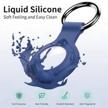 2 件/4 件 AirTag 保护套钥匙扣，硅胶 AirTag 钥匙扣环保护套，保护标签，兼容 Apple GPS 追踪器，AirTag 配件 AirTag 物品标签查找器 - 4 件装，适用于 AirTag 保护套 - 彩色 - 查看 5