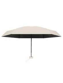 1 件紧凑型雨伞，5 折雨伞，两用防雨防晒，超轻口袋遮阳伞，适合女士