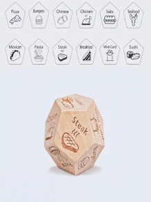 1 pezzo Dado per il cibo, regalo per anniversario/San Valentino per lei, idea creativa per appuntamenti di coppia, dado per decidere il cibo, regalo di Natale/compleanno per il fidanzato/marito