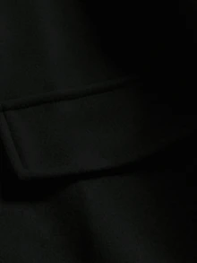 Manteau croisé pour homme, cadeau décontracté pour petit ami/mari, automne/hiver - Noir - Voir 9