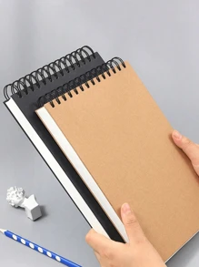 1 عبوة 30 ورقة ، دفتر رسم ، دفتر رسم مربوط بحلزون علوي ، دفتر رسم فني خالي من الحمض للرسم والتلوين والكتابة للبالغين والمبتدئين والفنانين ، للرسم والتلوين والرسم. عودة إلى المدرسة