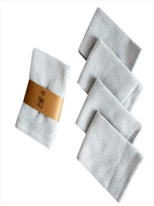 12 件/包华夫格洗碗布，吸水厨房清洁抹布，12x12 英寸 - 灰色 - 查看 2