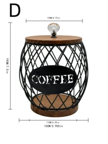 1PC Stainless Steel Coffee Pod Holder, Large Capacity Storage Organizer Basket For Countertop, Coffee Bar & Office, Multi-Size Capsule Container