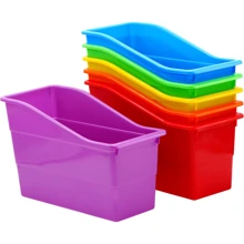6 cestas de almacenamiento de colores para el aula, organizador de lápices para el aula, organizador de papelería para el aula, cestas de almacenamiento de plástico pequeñas, portacrayones, portapapices para uso doméstico, útiles escolares, suministros de almacenamiento, para volver a la escuela