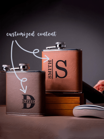 1 PC Custom 6 Oz Hip Flask, Personalized Stainless Steel Flask, Best Man Usher Groom Gift, Wedding Gift Idea, Fathers Day, Groomsmen Flasks, Party Gift For Him, Drinking Gifts 1pc, Anti-Mold, Reusable, Stainless Exquisite, Stylish, Multi-Functional, Anti-Mold, Ornamental, Reusable, Exquisite, Stylish, Ideal Gifts For Him, Ideal Gifts For Friends Kitchen, Dining Room, Bedroom, Office, Living Room, Home, Garden, Tea Room, For Anniversaries, For Birthdays, For Housewarming, For Graduation,Delicate Romance