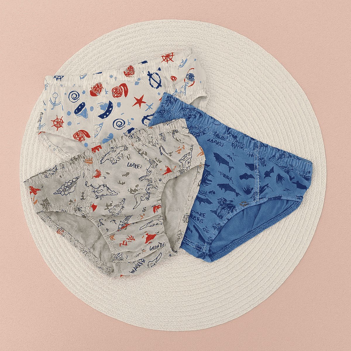 Kit 3 Cuecas Infantis Masculinas Estampadas Casual Confortável