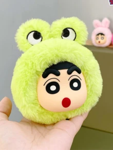 زينة معلقة شخصية كرتونية من كرايون شين-تشان، رسمية مرخصة، دمية قطيفة جميلة، بتصميم رأس حيوان، مصنوعة من مواد قطيفة ناعمة عالية الجودة، ملمس ناعم وفراشي، دمية ثلاثية الأبعاد قابلة للجمع، متوفرة بأنماط مختلفة كالباندا والأرنب والضفدع والدب، خياطة قوية، خفيفة الوزن وقابلة للحمل، يمكن تعليقها بسهولة على الحقائب والمفاتيح والحقائب الظهرية، تفاصيل كرتونية جذابة - متعدد الألوان - مشاهدة 8