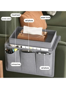 1 Stück klassischer Mehrzweck-Sofa-Armlehnen-Organizer, Mehrlage Seitentasche mit Fächern für Fernbedienung, Handy, Bücher und Getränkehalter, vielseitiger Sofa-Armlehnen-Caddy für Zuhause und Auto, Aufbewahrungskörbe für Heimorganisation, Körbe, Behälter & Container für Heimorganisation