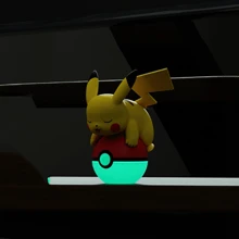 夜光精灵球毛绒钥匙扣，可作汽车/桌面装饰 | 超可爱3D设计 | 无异味 | 夜光 | 完美的节日礼物。 - 亮黃色 - 查看 3